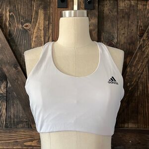 Adidas white athletic sports top